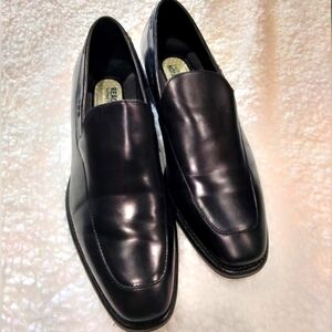 KENNETH COLE Reaction men's black slip on leather dress shoes size 8